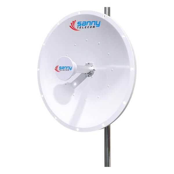 5150-5850MHz 30dBi Dual Polarized Parabolic Dish Antenna